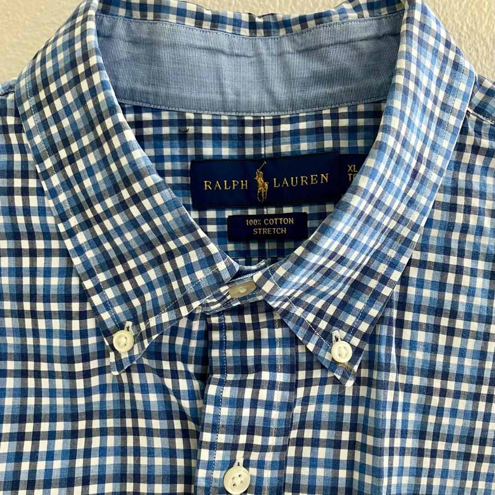 Ralph Lauren Blue Casual Button Down Shirt